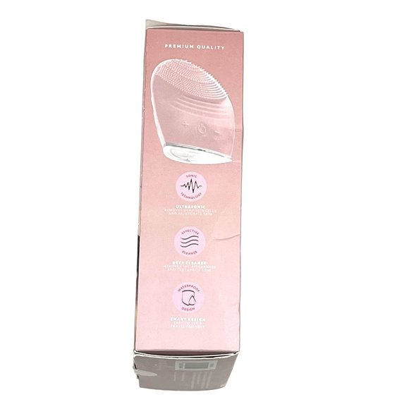 Brookstone Cleanse Ultrasonic Silicone Soft Brush Waterproof Exfoliating - Picture 3 of 4